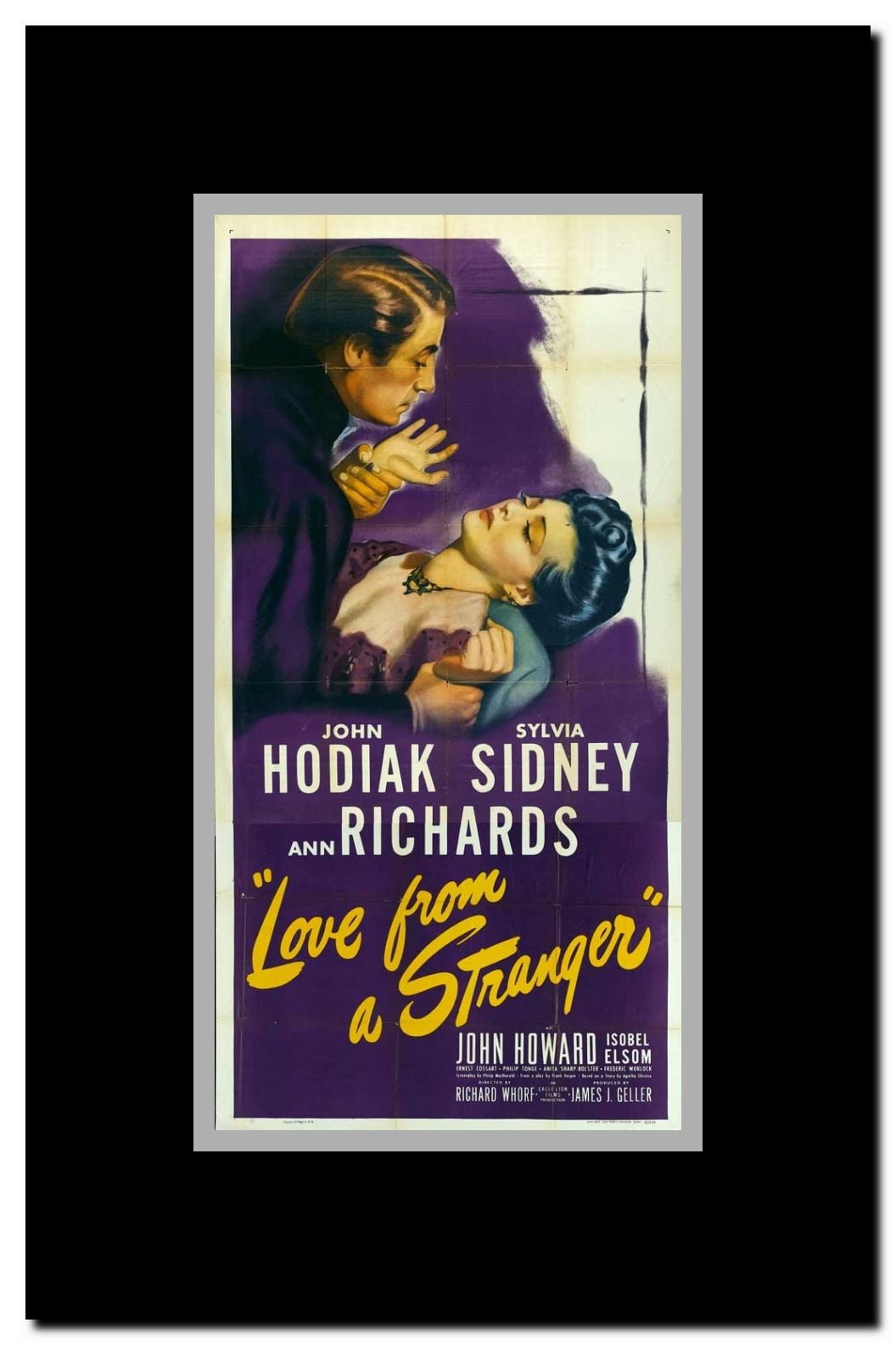 Love from a Stranger Framed Movie Poster