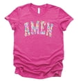 thumbnail image 1 of Love in Faith | Amen Short Sleeve | Heather Berry | Christian T-Shirts for Women | Faith Based Apparel |Christian Gifts, 1 of 6