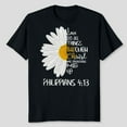 thumbnail image 1 of Love in Faith Christian Shirts for Women I Can Do All Things Daisy Faith Shirts for Women, Women's Graphic Tee 100% Cotton by TBun, Full Sizes S-5XL, 1 of 5