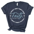 thumbnail image 1 of Love in Faith | Faith Short Sleeve | Heather Navy | Christian T-Shirts for Women | Faith Based Apparel |Christian Gifts, 1 of 7