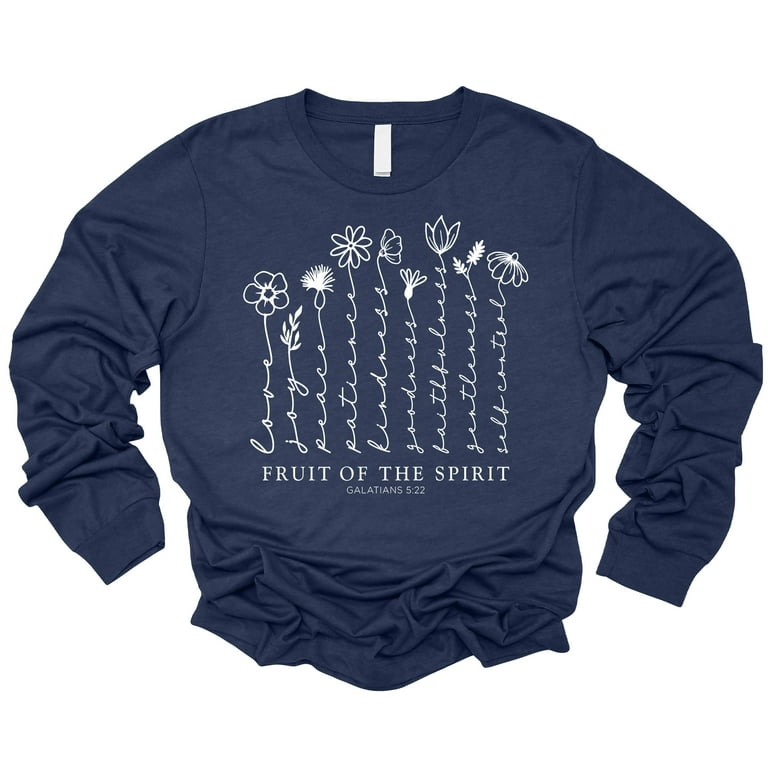 Spirit Religious Long Sleeve Christian Tshirt Spirit Religious Long Sleeve Christian Tshirt