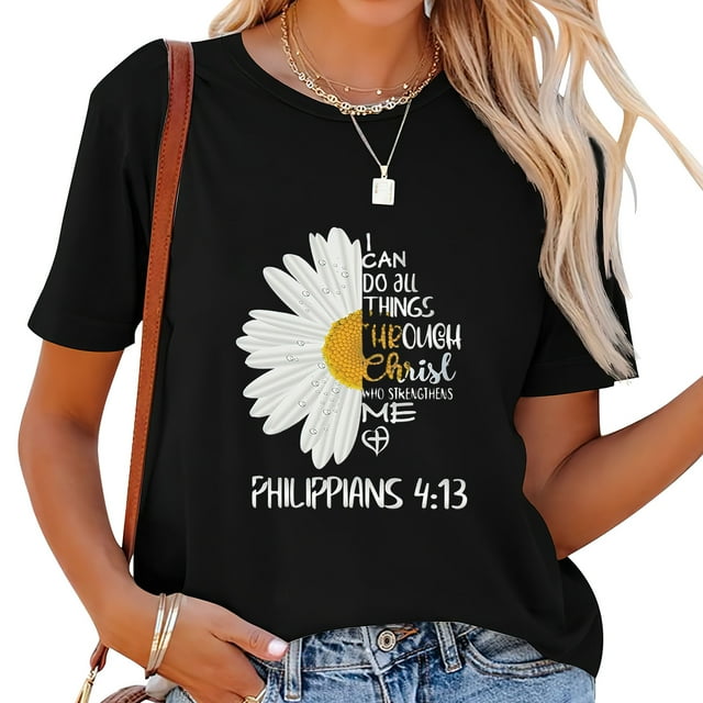 Love in Faith I Can Do All Things Graphic Christian TShirt Faith