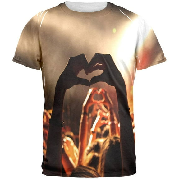 Love in a Crowd All Over Mens T Shirt Multi SM