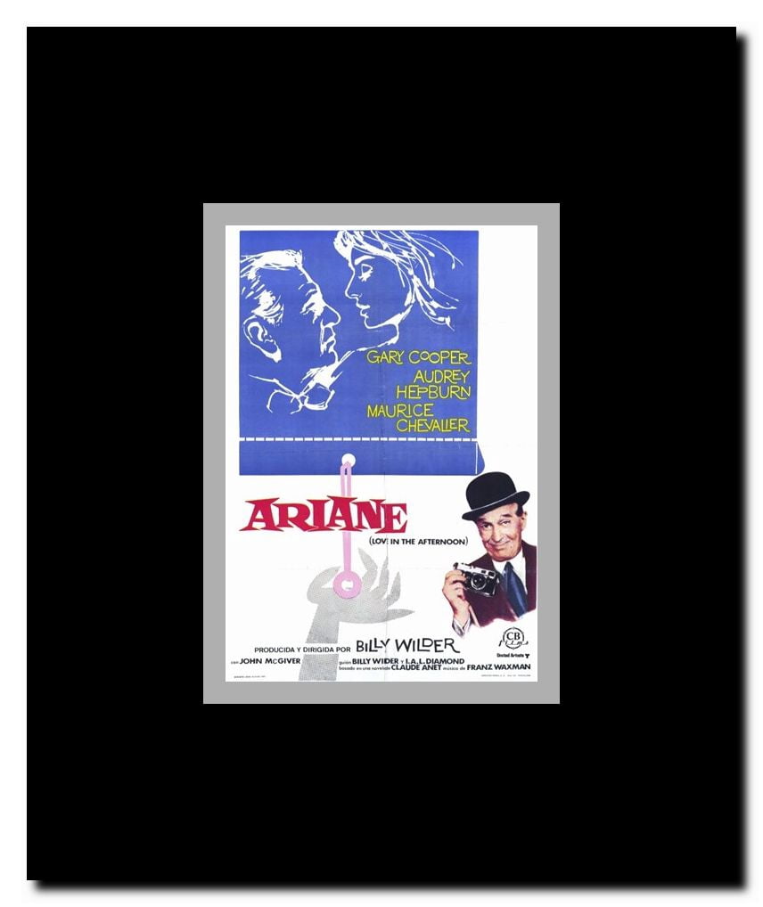 Love in the Afternoon Framed Movie Poster