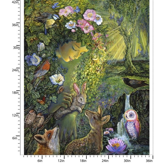 Love is All Around 36" Panel Cotton Fabric (Panel)