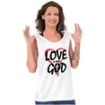 thumbnail image 1 of Love is From God Heart Christian Tank Top Tee Shirt Women Brisco Brands S, 1 of 6