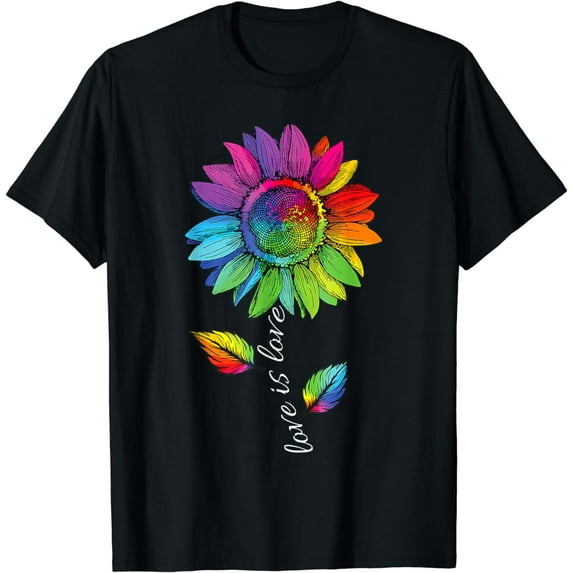 Love is Love Gay Pride LGBT Flag Heart LGBT Pride Month T-Shirt
