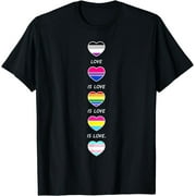 Love is Love Pride LGBTQ LGBT Gay Asexual Bi Pansexual Trans Shirt Tops