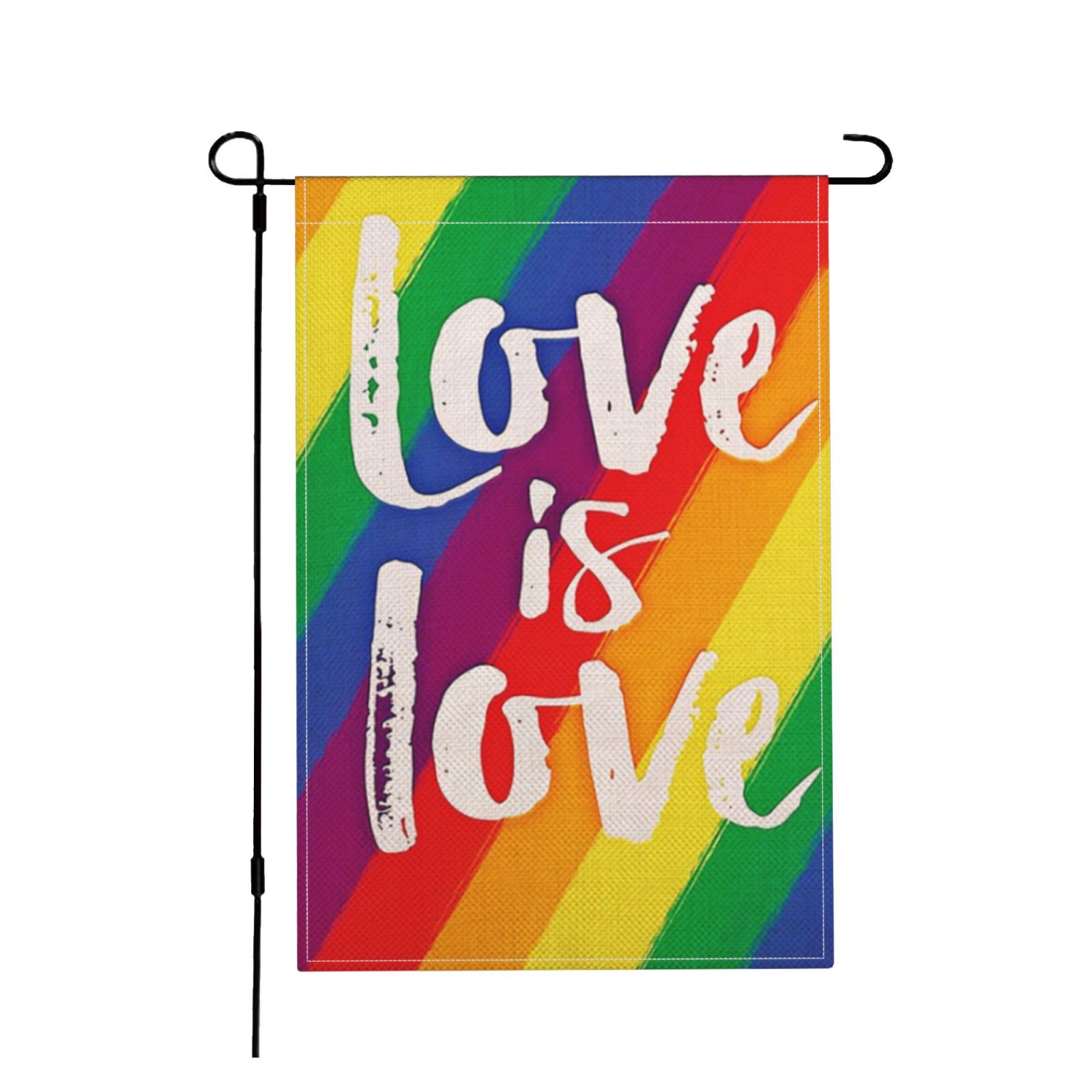Love is Love Rainbow Garden Flag Vertical Double Sided Gay Pride ...