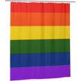 thumbnail image 1 of Love is Love Rainbow LGBT Gay Shower Curtain with Hooks Washable Bathroom Accessories Bathtub Decor Heavy Duty Bath Curtains 72 X 72inch, 1 of 6