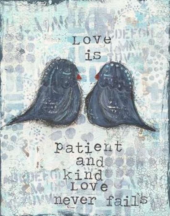 Love is Patient Canvas Art - Cassandra Cushman (22 x 28)
