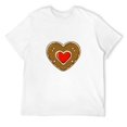 Love is Sweet Cute Party Tee for Men Vintage Style Short Sleeve