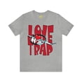 thumbnail image 1 of Love is a Trap Graphic Tee - Anti Valentine Alternative Love Paradox Shirt, 1 of 4