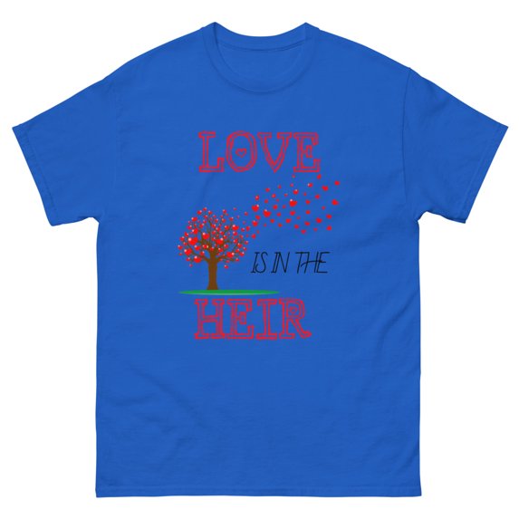 Love is in the Heir Unisex classic tee (Royal, S)