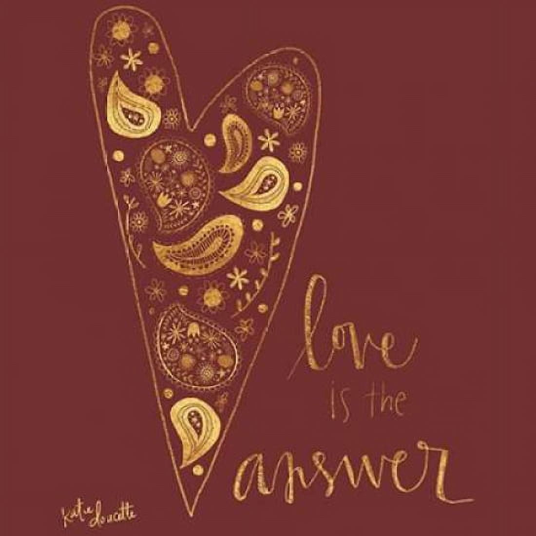 Love is the Answer Canvas Art - Katie Doucette (24 x 24)
