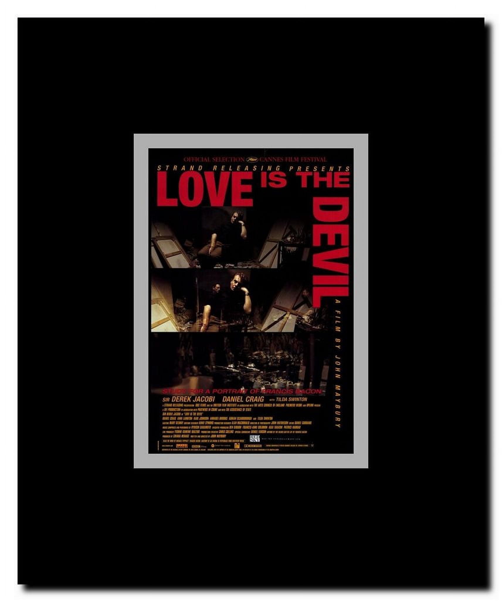 Love is the Devil Framed Movie Poster