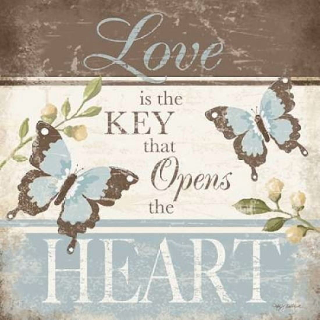 Love is the Key Canvas Art - Kathy Middlebrook (24 x 24)