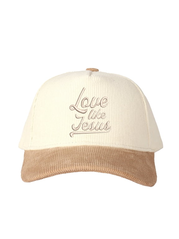 Love like Jesus Letter Embroidered Color Block Trucker Hat Unisex Adjustable Cotton Breathable Fashion Cap for Travel Daily Wear