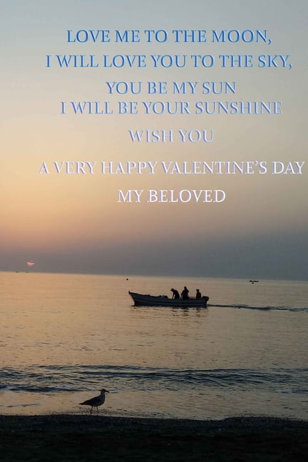 Love me to the moon, I will love you to the sky, you be my Sun, I will be your sunshine. Wish you a very Happy Valentine, (Paperback)