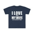 thumbnail image 1 of Love my wife when she lets me ride my bike whipped Unisex T-shirt S-3XL, 1 of 2
