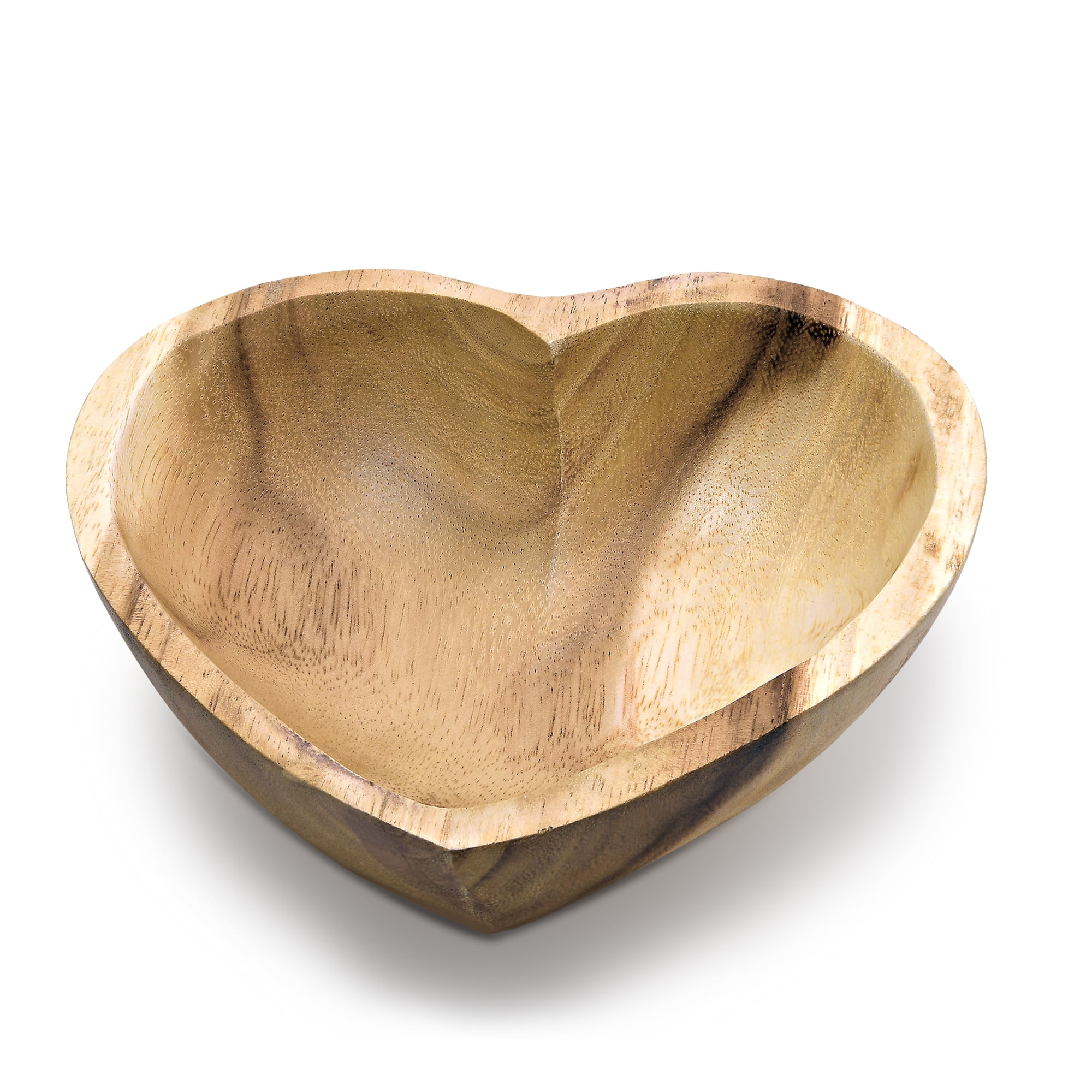 Love of Nature Carved Heart Shaped Tamarind Tree Wooden Bowl
