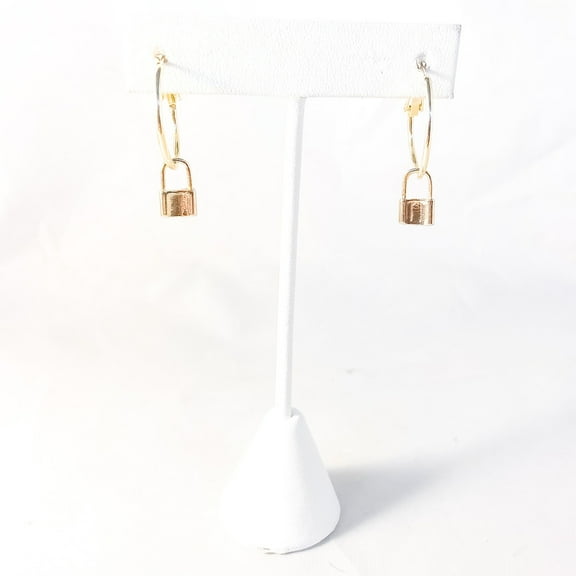 Love on Lock Hoop Earrings