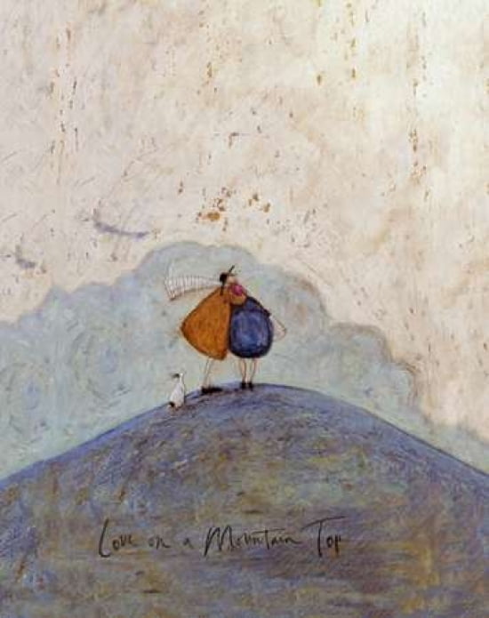 Love on a Mountain Top Canvas Art - Sam Toft (24 x 30)