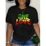 Love peace Reggae Music Jamaica Rastafari T-Shirt