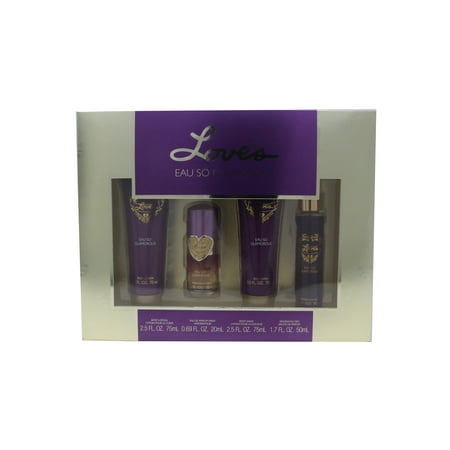 Love's Eau So Glamorous 4pcs Gift Set For Women 75ml Body Lotion + 75ml Body Wash + 20ml Eau De Parfum Spray + Fragrance Mist