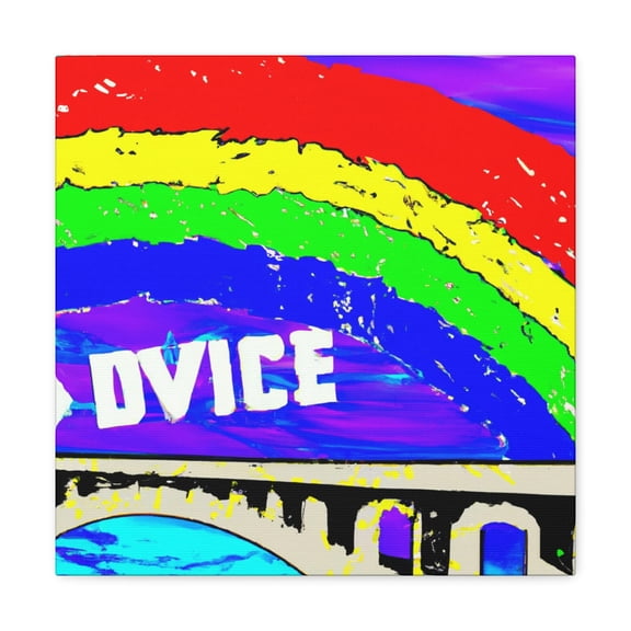 Love's Rainbow Bridge - Canvas