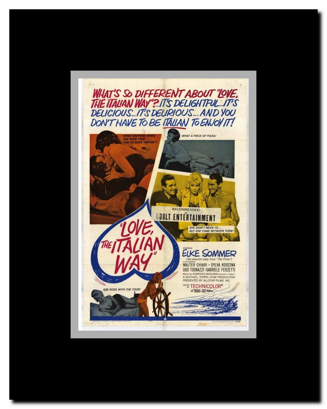 Love the Italian Way Framed Movie Poster