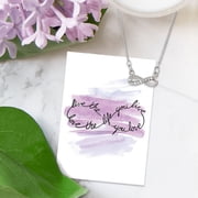 Love the Life you Live Silver Colored Womens Necklace with Pendent by Lifebeats