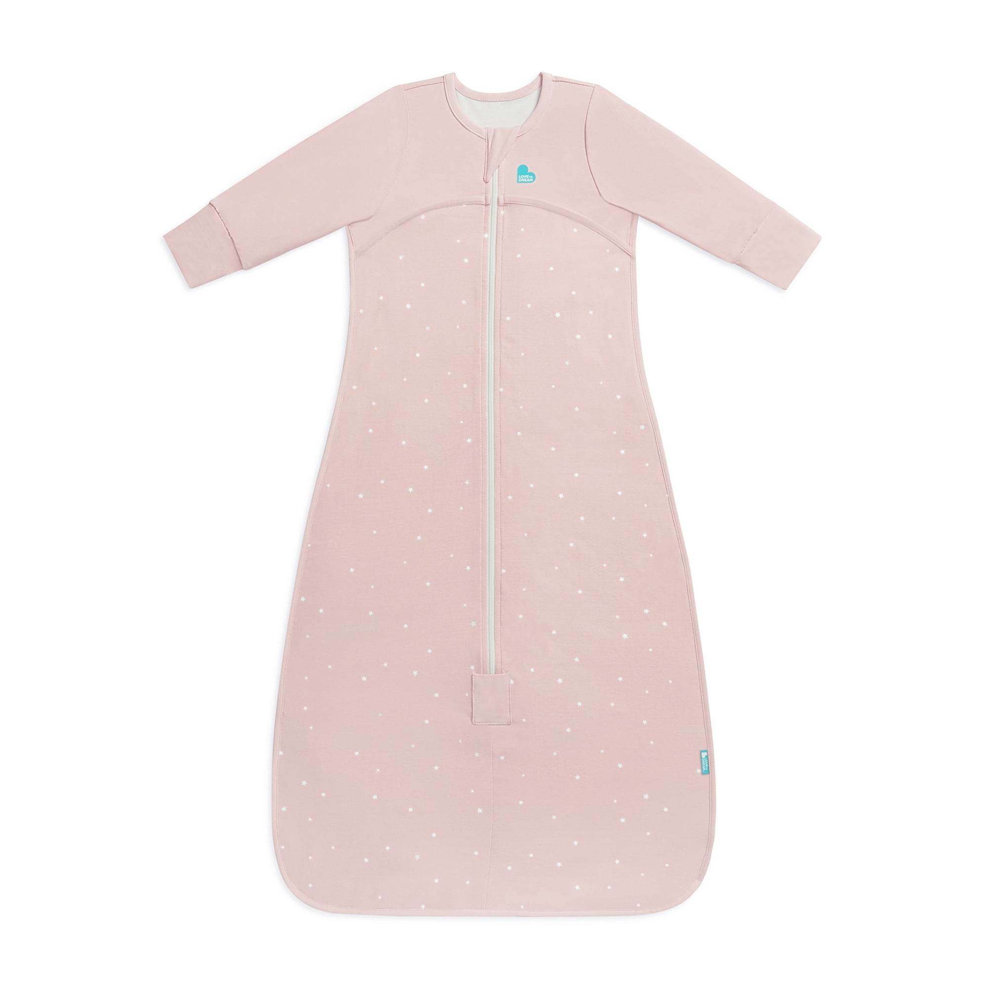 Love to Dream Long Sleeve Sleep Bag Wearable Blanket 1.0 TOG, 18-36M Twinkle Pink