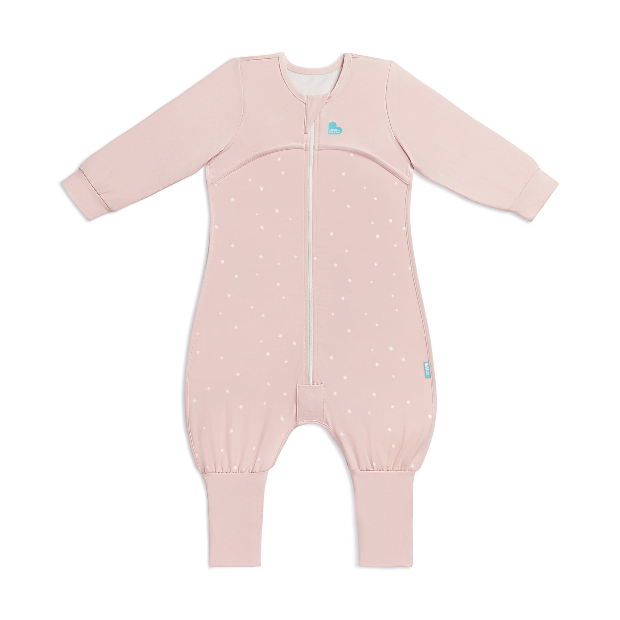 Love to Dream Long Sleeve Sleep Suit for Walking Wearable Blanket 1.0 TOG, 12-24M, Pink