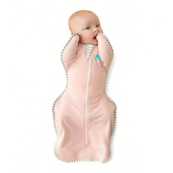 Love to Dream Swaddle Up™ Cotton 1.0 TOG Baby Sleep Sack, Arms Up Design, Twin Zipper, Small 8-13 lbs, Dusty Pink