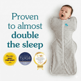 thumbnail image 1 of Love to Dream Swaddle Up Baby Sleep Sack, Arms Up Design, Sleep Nearly 2x Longer, Twin Zipper, Cotton, Small 8-13 lbs, 1.0 TOG, Grey, 1 of 16