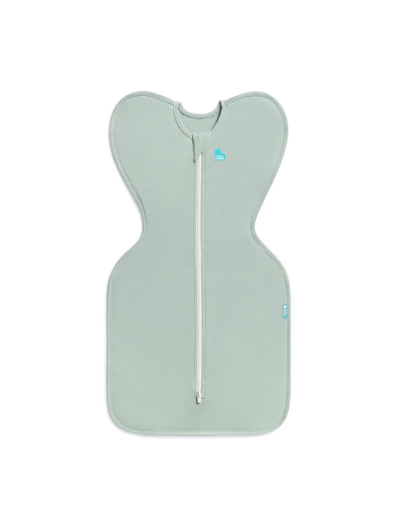 Swaddle Up Baby Sleep Sack, Arms Up Design, Sleep Nearly 2x Longer, Twin Zipper, Cotton, Newborn 5-8.5 lbs, Olive