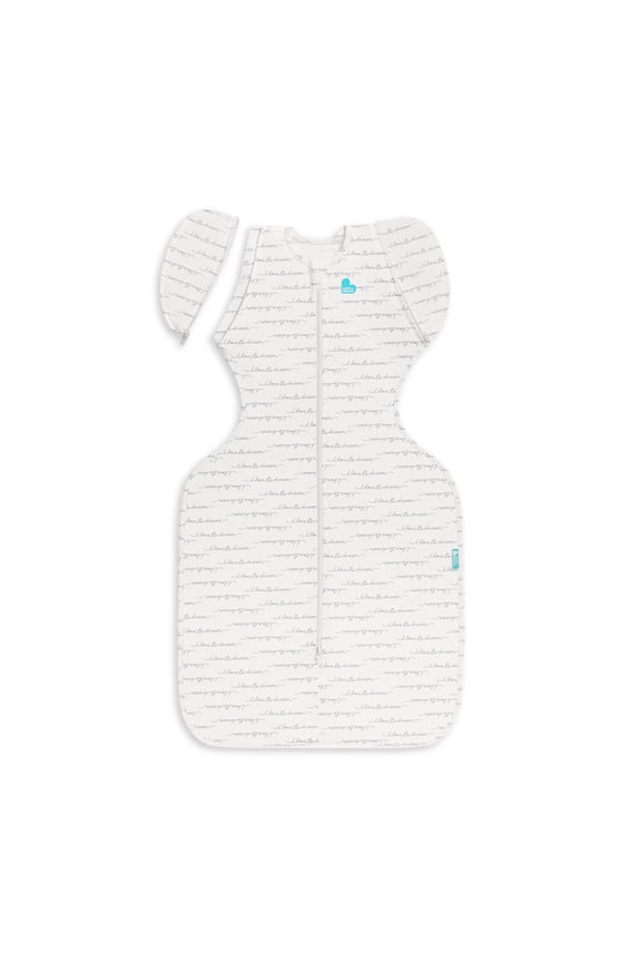 Swaddle UP Transition Baby Sleep Bag 1.0 TOG, Zip-Off Wings, Large 19-24 lbs, White Dreamer