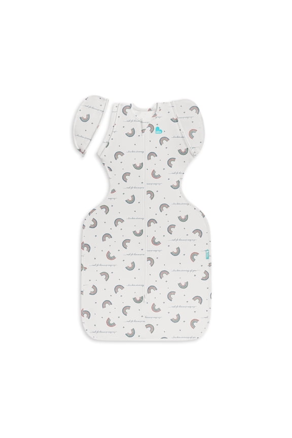 Swaddle UP Transition Baby Sleep Bag 1.0 TOG, Zip-Off Wings, Medium 13-19 lbs, Rainbow
