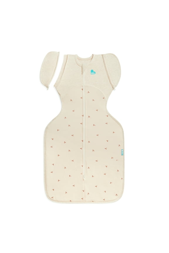 Swaddle UP Transition Baby Sleep Bag Fleece 1.5 TOG, Zip-Off Wings, Medium 13-19 lbs, Oat Twigs