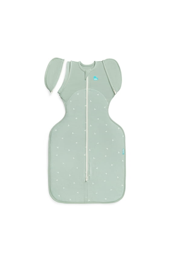 Swaddle UP Transition Baby Sleep Bag Fleece 1.5 TOG, Zip-Off Wings, Medium 13-19 lbs, Olive Twigs