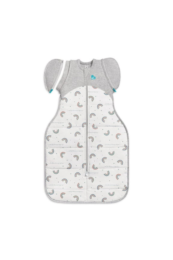 Swaddle UP Transition Baby Sleep Bag Warm 2.5 TOG, Zip-Off Wings, Medium 13-19 lbs, Rainbow
