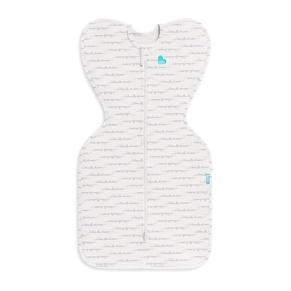 Love to Dream Swaddle Up Baby Sleep Sack, Arms Up Design, Sleep Nearly 2x Longer, Twin Zipper, Cotton, Newborn 5-8.5 lbs, 1.0 TOG, White Dreamer