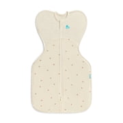 Love to Dream Swaddle Up Fleece 1.5 TOG Baby Sleep Sack, Arms Up Design, Twin Zipper, Medium 13-19 lbs, Oat Twigs