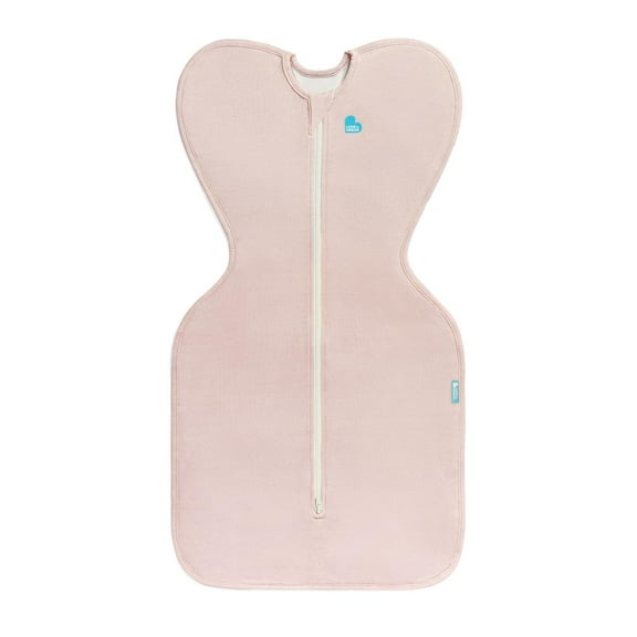 Love to Dream Swaddle Up LITE Cotton 0.2 TOG Baby Sleep Sack, Arms Up Design, Twin Zipper, Newborn 5-8.5 lbs, Blush Pink
