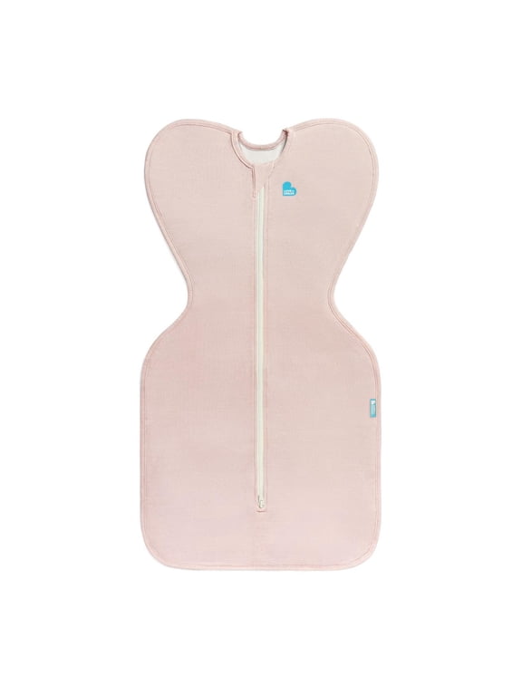 Swaddle Up LITE Cotton 0.2 TOG Baby Sleep Sack, Arms Up Design, Twin Zipper, Newborn 5-8.5 lbs, Blush Pink