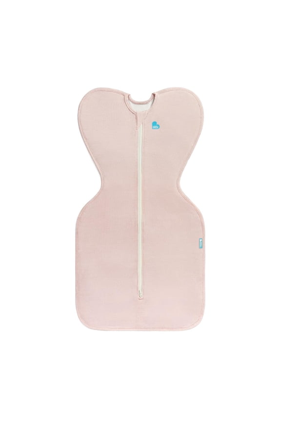 Swaddle Up LITE Cotton 0.2 TOG Baby Sleep Sack, Arms Up Design, Twin Zipper, Small 8-13 lbs, Blush Pink