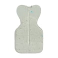 thumbnail image 1 of Love to Dream Swaddle Up Warm Cotton 2.5 TOG Baby Sleep Sack, Arms Up Design, Twin Zipper, Medium 13-19 lbs, Olive Bees, 1 of 7