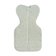 Love to Dream Swaddle Up Warm Cotton 2.5 TOG Baby Sleep Sack, Arms Up Design, Twin Zipper, Small 8-13 lbs, Olive Bees
