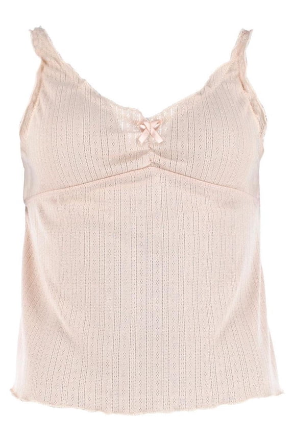 Ladies Pointelle 2 Piece Pajama Short Set